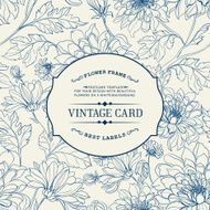 Vintage card with Flowers N6