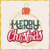 Christmas card Hand lettering Decorative pattern N8