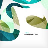 Colorful abstract flowing shapes N3