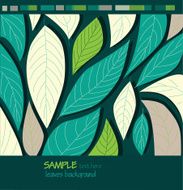 Leaves background Vector illustration