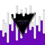 vector abstract background with paint pouring milk around triangle