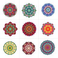 Vector mandala ornaments set N2