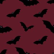 Halloween seamless background with bats