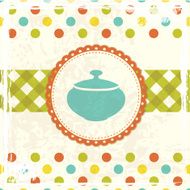 Grunge vintage food background