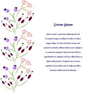 Abstract colorful background with flowers N3
