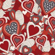 Seamless pattern with hearts N73