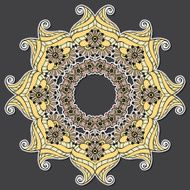 Circular Floral Ornament N2