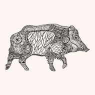 Ornated boar N2