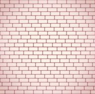 Vector white brick wall seamless background