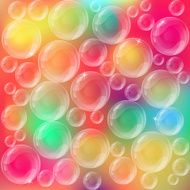 Abstract bubbles pink background