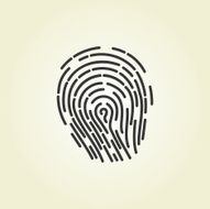 Simple icon Fingerprint
