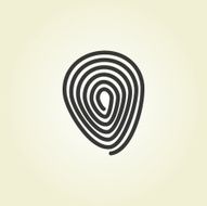 Simple icon Fingerprint N2