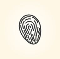 Simple icon Fingerprint N3