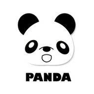 simple sign a panda - design template N2