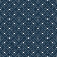Geometric seamless dotted rhombuses pattern