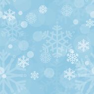 Snowflakes light blue seamless pattern Christmas background