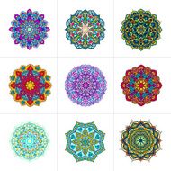 Vector mandala ornaments set N4