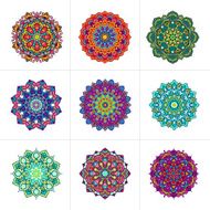 Vector mandala ornaments set N5