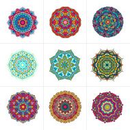 Vector mandala ornaments set N6