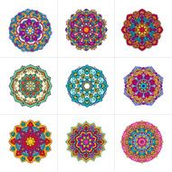 Vector mandala ornaments set N7