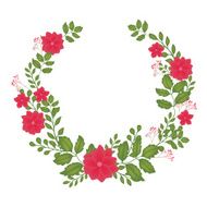 The floral concept of circle frame N3