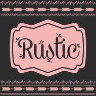 Rustic graphic design N7