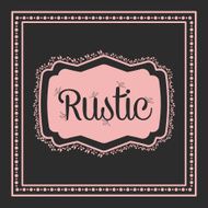 Rustic graphic design N8