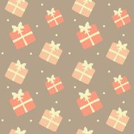 cute lovely pastel presents seamless pattern background illustration