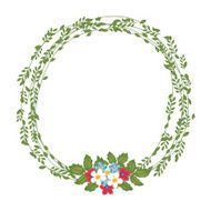 The floral concept of circle frame N7