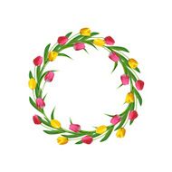 The floral concept of circle frame N8