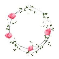 The floral concept of circle frame N9