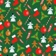 Christmas and New Year vector background