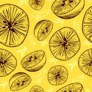 Seamless Orange Pattern N3