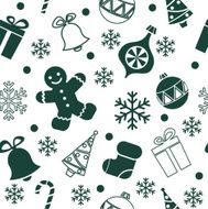 Seamless Christmas Background N23