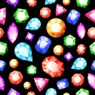 Gemstones Seamless Pattern