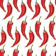 Seamless chili pepper background