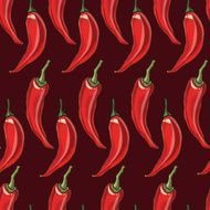 Seamless chili pepper background N2