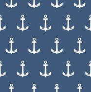 Anchor seamless vector pattern
