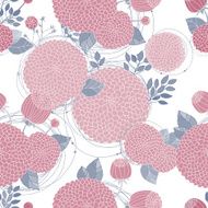 Seamless texture with asters N12
