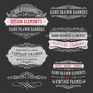 vintage frames and design elements N30