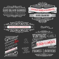 vintage frames and design elements N31