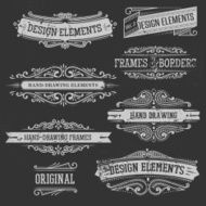vintage frames and design elements N32