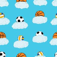 Seamless balls in clouds