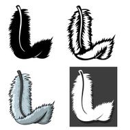 Set of Feathers types with different concept N3