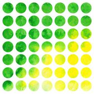 Watercolor set of circles N2