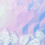 Triangle background with leaves N4
