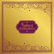 Thai Art Background vector