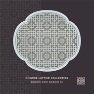 Chinese window tracery round side frame 94 corner