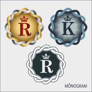 Templates monograms for various design projects