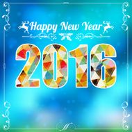 Retro New Year Frame N2